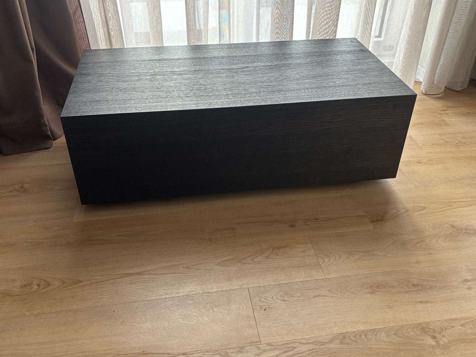 Table Du Sud Rechthoekige eikenhouten salontafel Bloc, Ophalen, Gebruikt, 100 tot 150 cm, 50 tot 100 cm