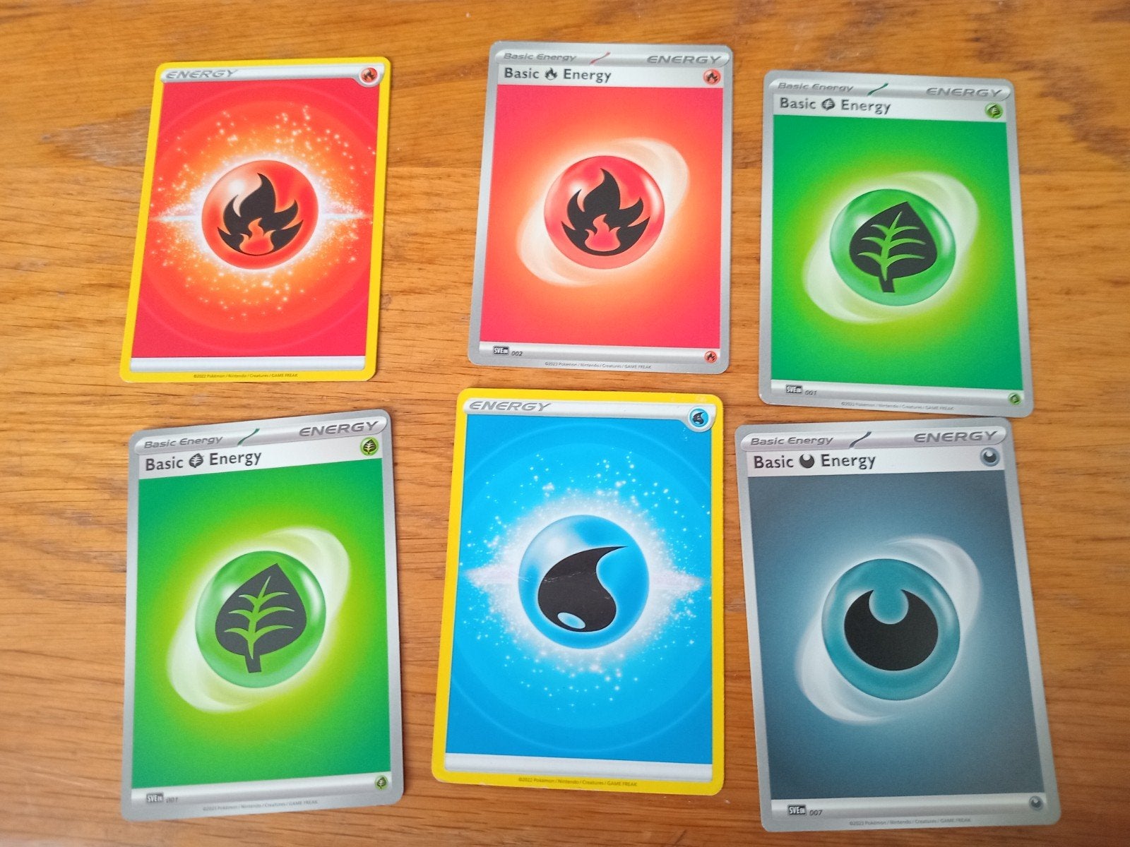 Pokémon TCG Basic Energy Kaarten (6 stuks), Ophalen of Verzenden, Zo goed als nieuw, Meerdere kaarten