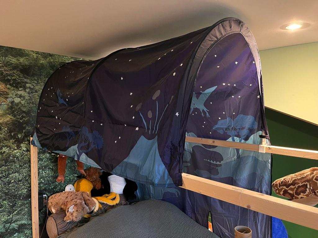 IKEA Kura bedtent dinosaurussen, Ophalen, Zo goed als nieuw, Overige typen