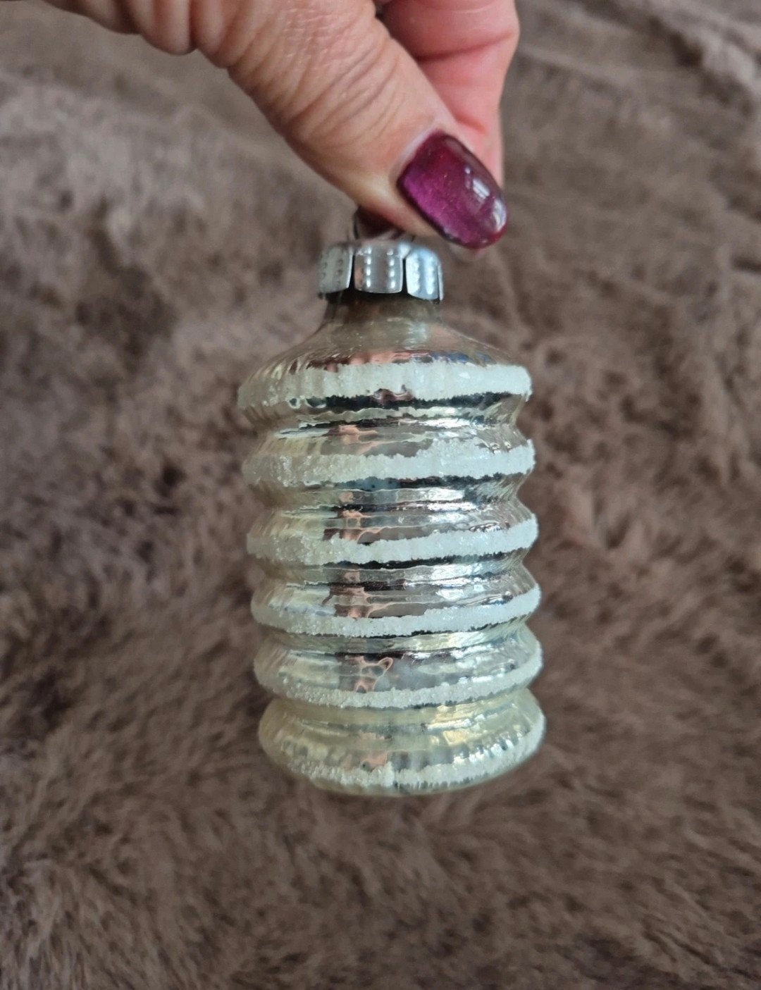 Vintage Kerstornament - Glazen Lantaarn, Ophalen