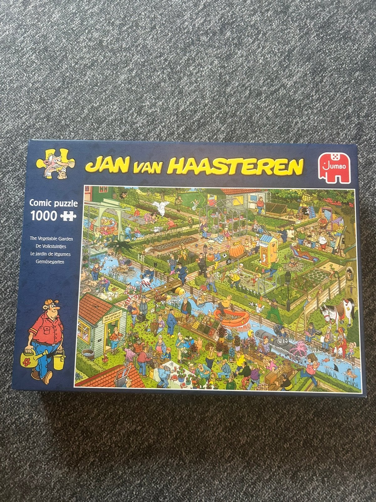 Jan van Haasteren, de volkstuintjes, Hobby en Vrije tijd, Ophalen of Verzenden, 500 t/m 1500 stukjes, Zo goed als nieuw