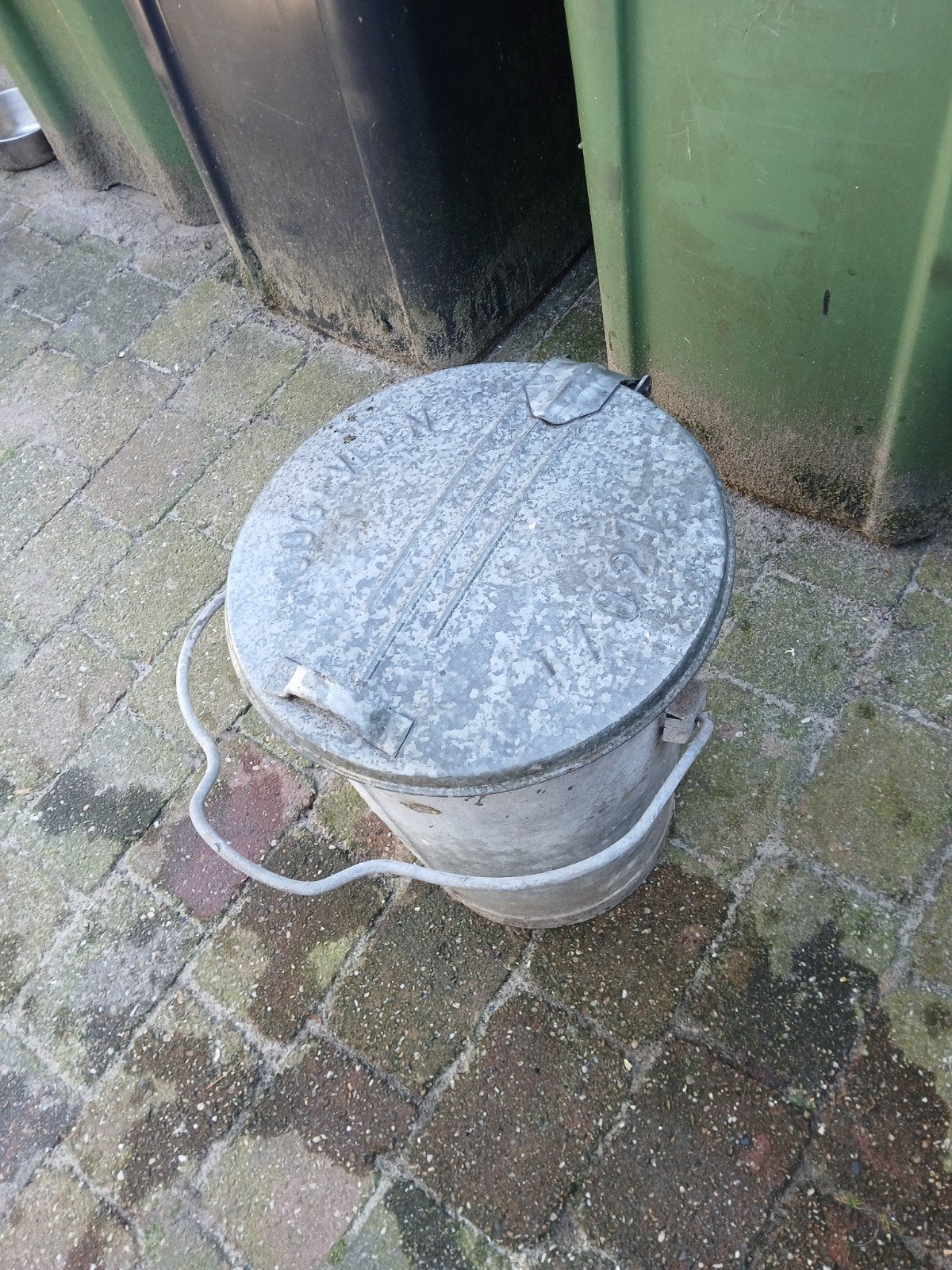 zin ken afval emmer, Ophalen of Verzenden, Gebruikt, Gietijzer, Overige typen