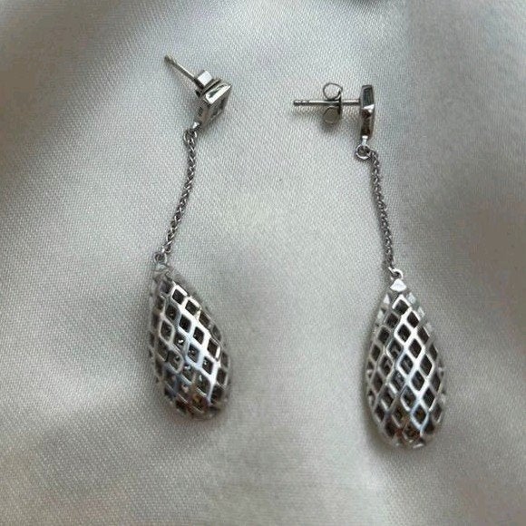 Esprit oorbellen druppelvormige hangers 925 zilver met zirko, Sieraden, Tassen en Uiterlijk, Met kristal, Hangers, Nieuw, Ophalen of Verzenden