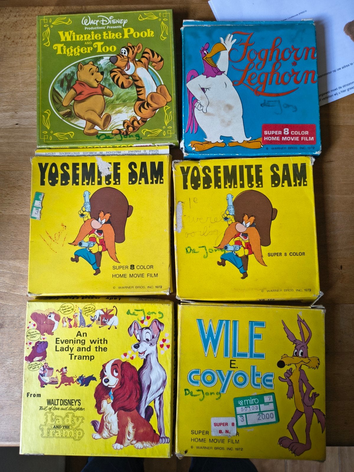 filmpjes super 8 mm walt disney, Audio, Tv en Foto, Filmrollen, Ophalen, 8mm film
