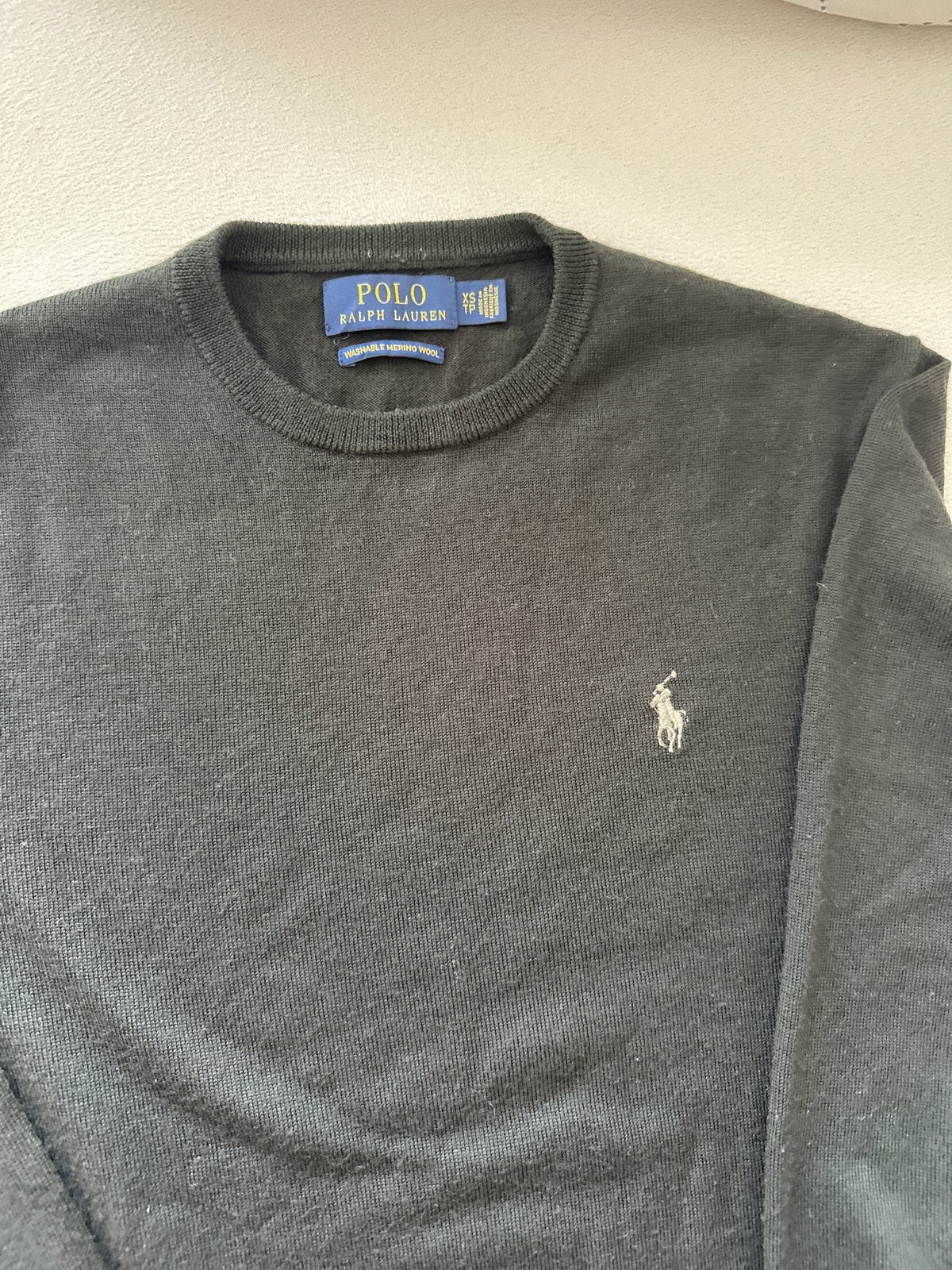 Polo Ralph Lauren trui - Zwart - Maat M, Ophalen of Verzenden, Zo goed als nieuw, Maat 48/50 (M), Zwart