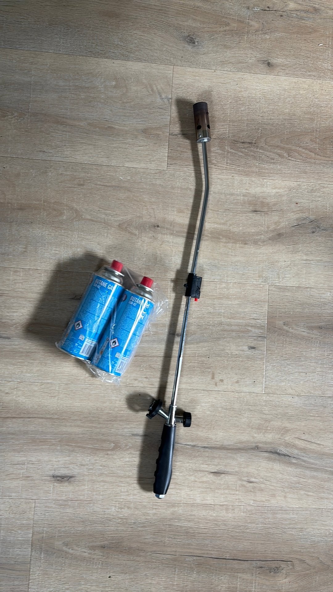Onkruidbrander met twee gasflessen, Ophalen, Gebruikt