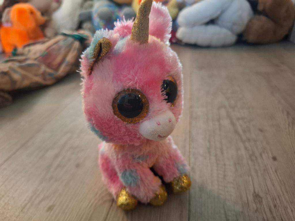 Knuffel - Ty Beanie Boos Fantasia eenhoorn, Ophalen of Verzenden, Zo goed als nieuw, Overige typen