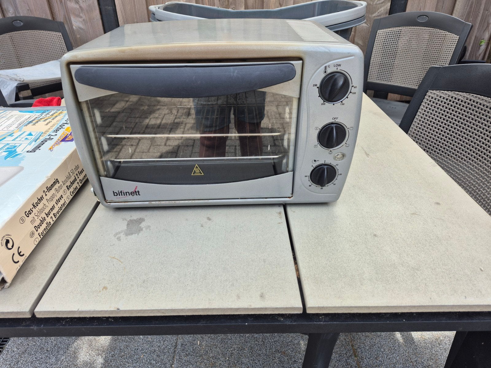 Bifinet mini oven, Witgoed en Apparatuur, Ovens, Ophalen, Minder dan 45 cm, Minder dan 45 cm, Vrijstaand