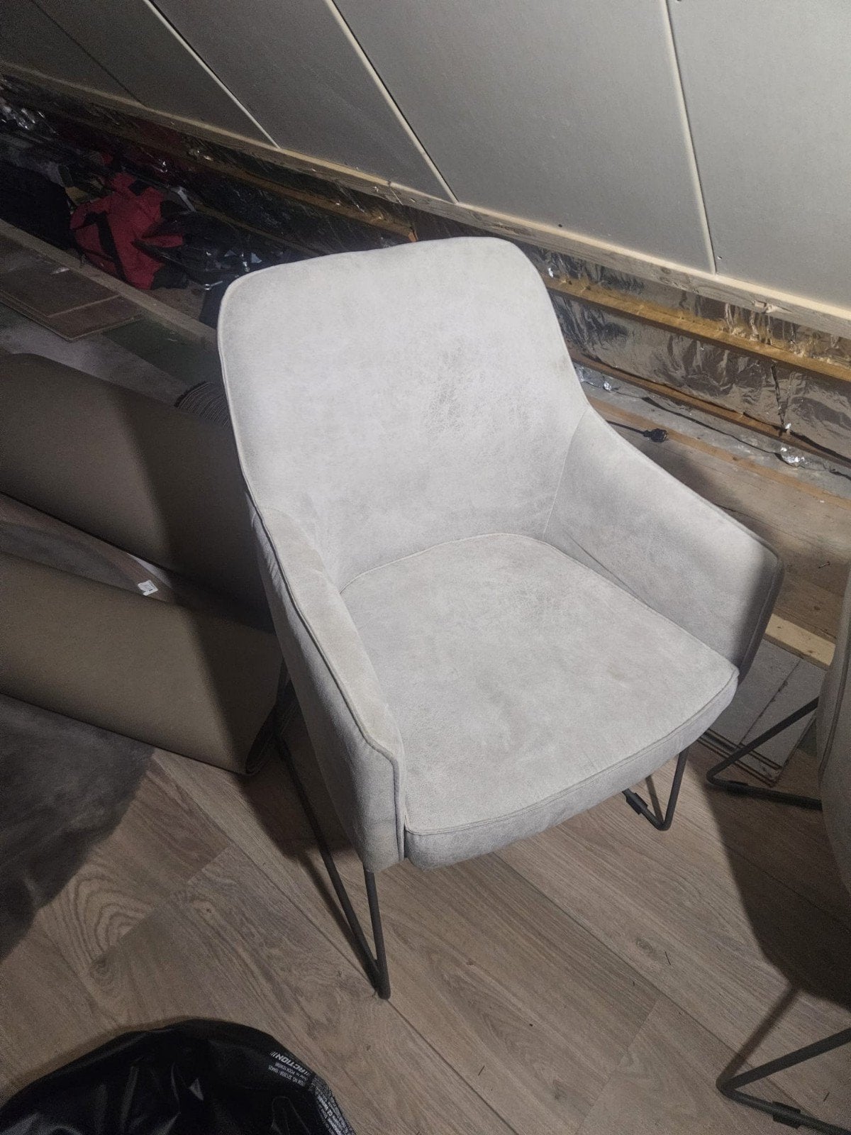 6 zo goed als nieuwe stoelen van Eijerkamp, Ophalen, Zo goed als nieuw, Stof, Grijs