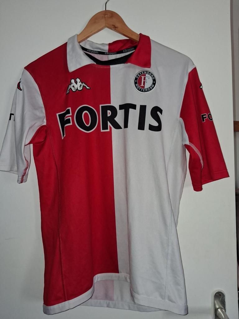 Feyenoord Rotterdam Shirt Kappa L Fortis valt klein, Ophalen of Verzenden, Gedragen, Rood, Voetbal