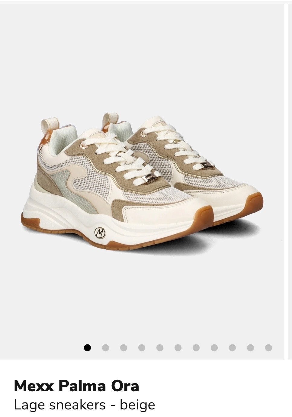 Nieuwe Mexx Palma Ora sneakers beige maat 37, Ophalen, Nieuw, Beige, Sneakers of Gympen