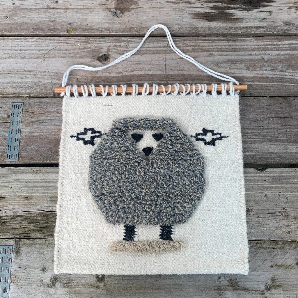 Wandkleed uil handgemaakt wol 52/52 cm, Huis en Inrichting, Djt@dejuistetoon.eu, Ophalen of Verzenden, Zo goed als nieuw, DJT De Juiste Toon
