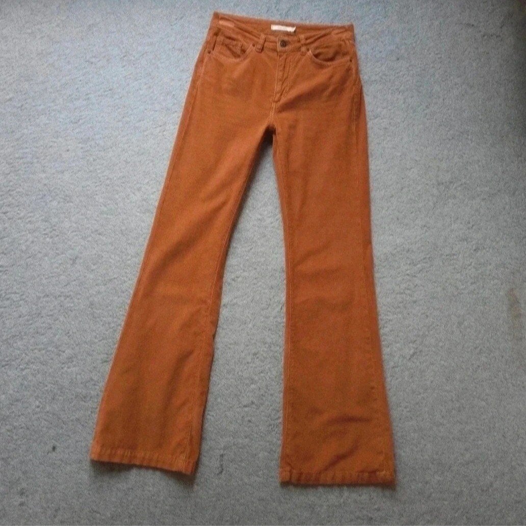 Bruine sissy boy corduroy flared broek maat xs, Bruin, Sissy-Boy, Ophalen of Verzenden, Zo goed als nieuw
