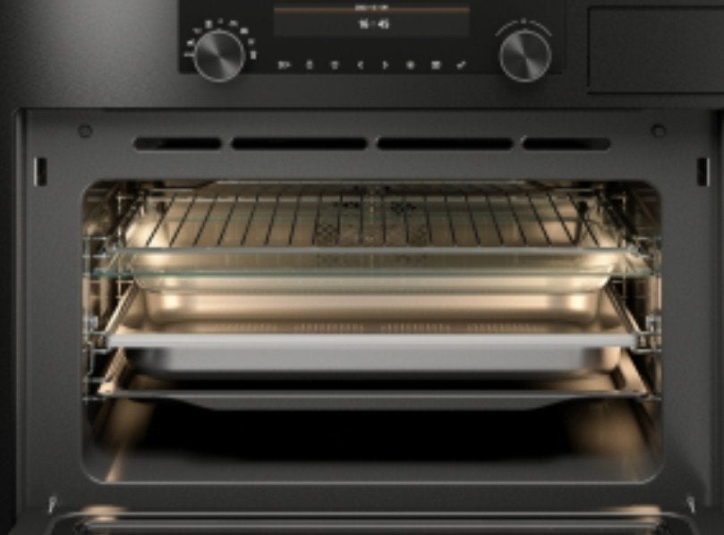 Atag 3 in 1 oven ( Oven,magnetron,stoom), Ophalen, 45 tot 50 cm, Gebruikt, Hete lucht