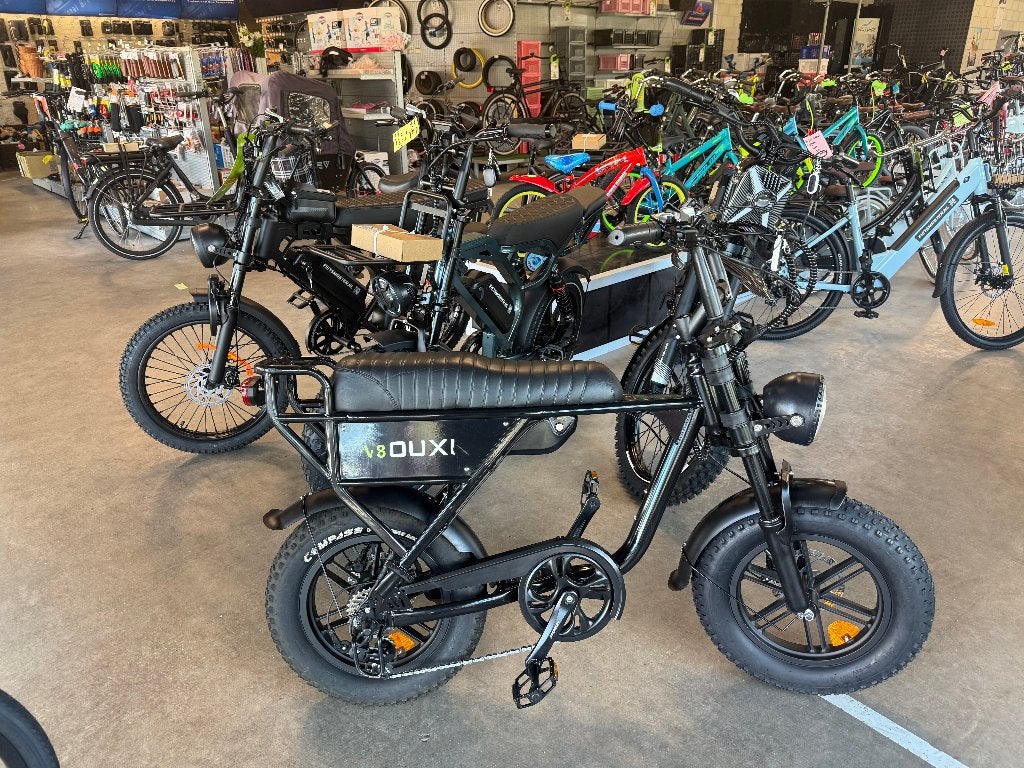 FIETSMASTER V8 OUXI MINI FATBIKE E BIKE BLACK VERSION