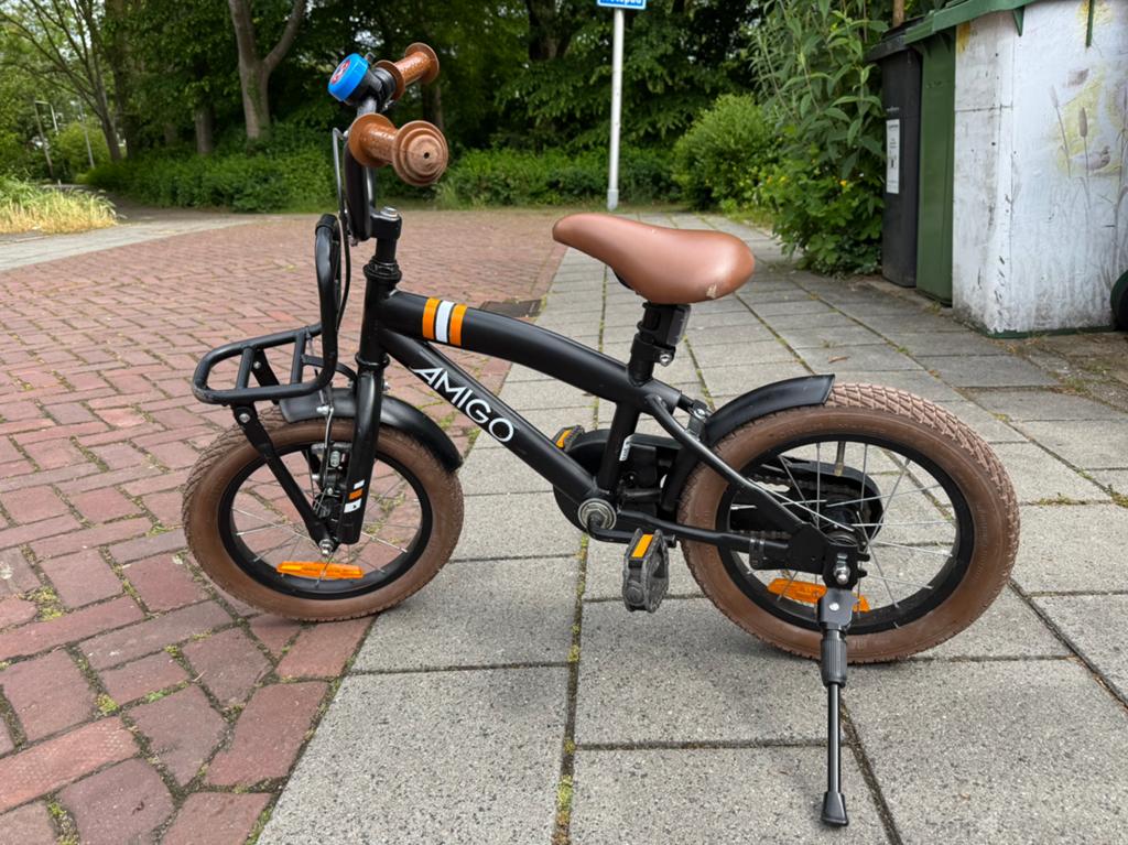 Kinder fiets Amigo 14 inch, Fietsen en Brommers, Ophalen of Verzenden, Gebruikt, Minder dan 16 inch