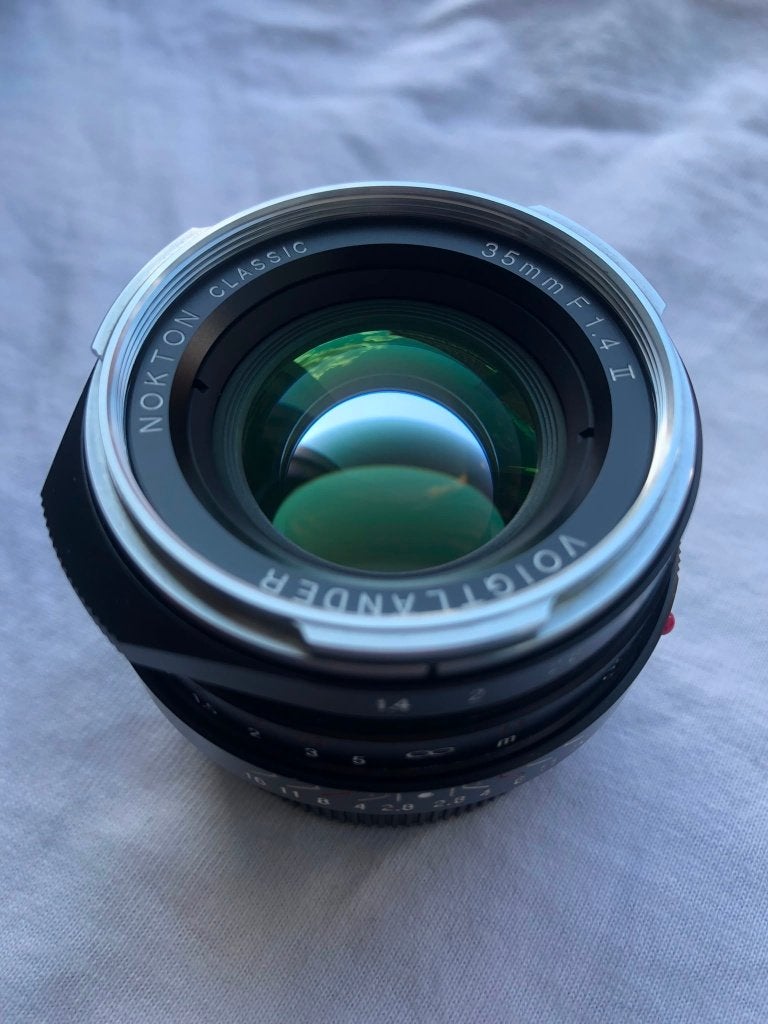 Voigtländer Nokton Classic 35mm F1.4 II VM MC lens Leica M, Gebruikt, 35 mm, Handmatige focus, Ophalen of Verzenden