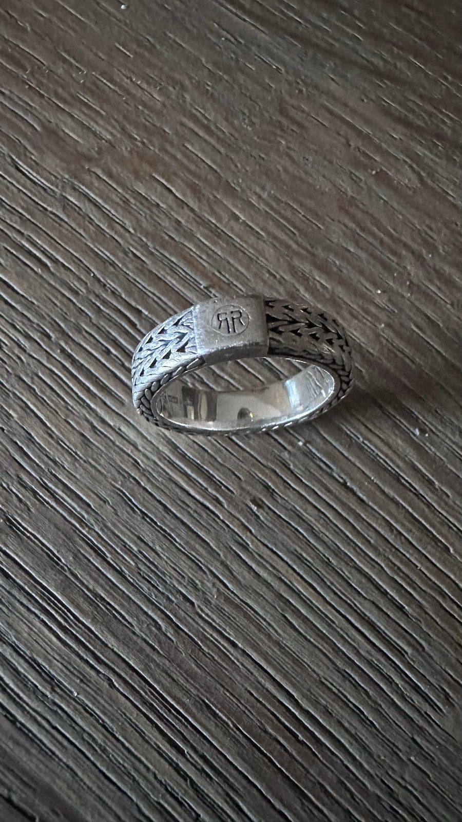 Rebel & Rose Proteus Zilveren Ring Maat 54, Gebruikt, Ophalen of Verzenden, 17 tot 18, Dame of Heer