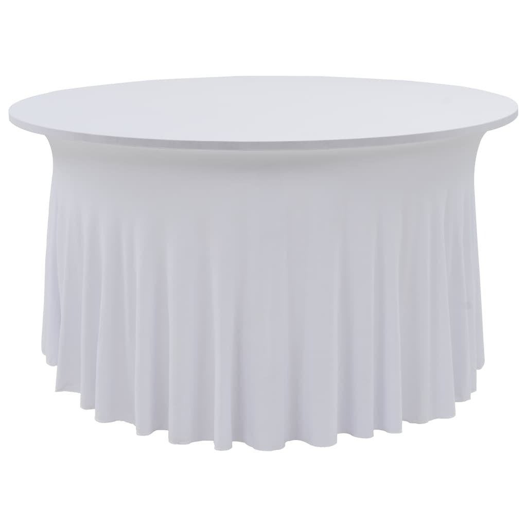 NIEUW | Tafelhoezen stretch met rok 150 cm 2 stuks! GRTS BEZ, Huis en Inrichting, Verzenden, Nieuw
