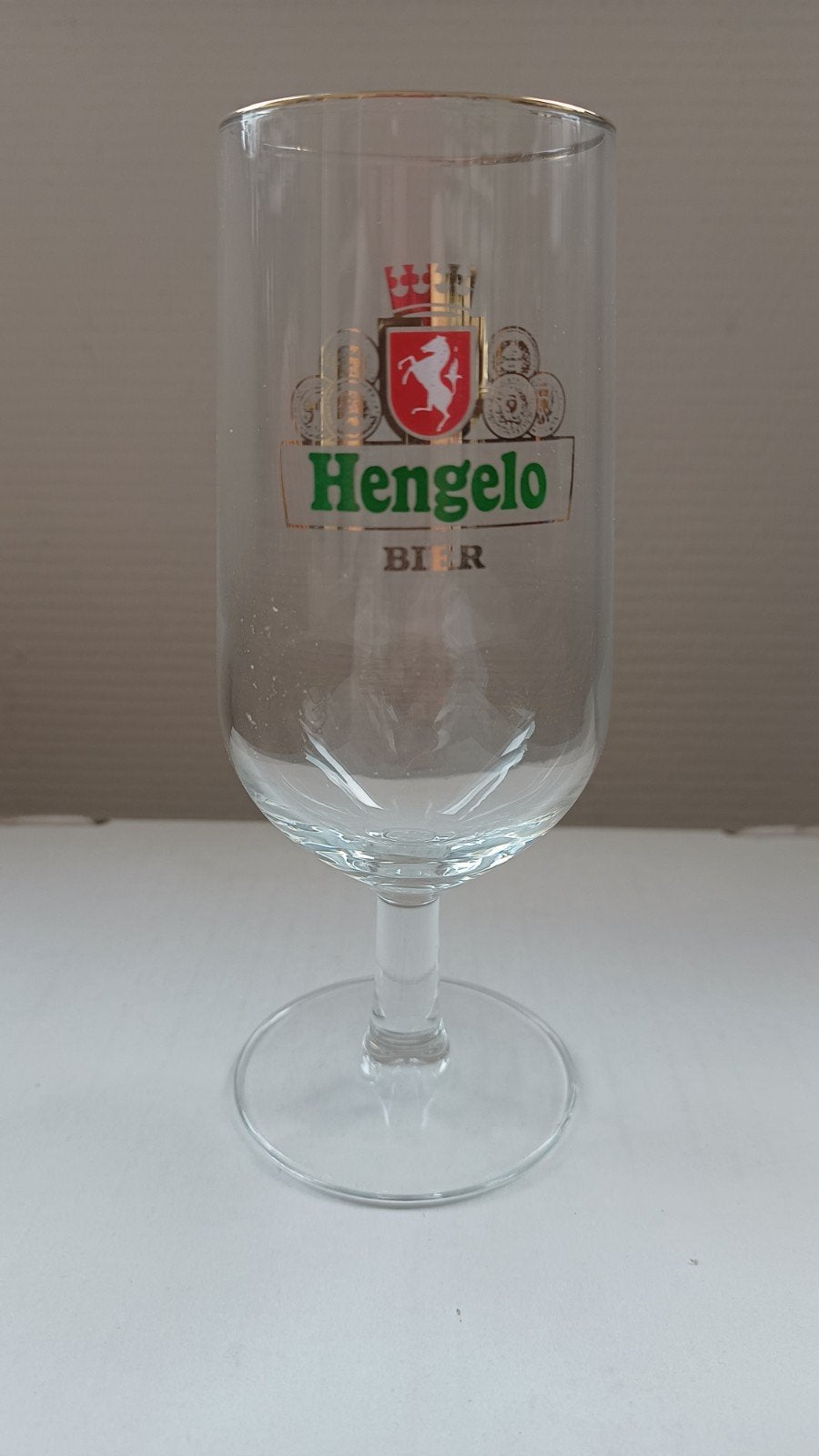Hengelo Bier Glas - Zo goed als nieuw, Ophalen, Zo goed als nieuw, Meerkleurig, Overige merken