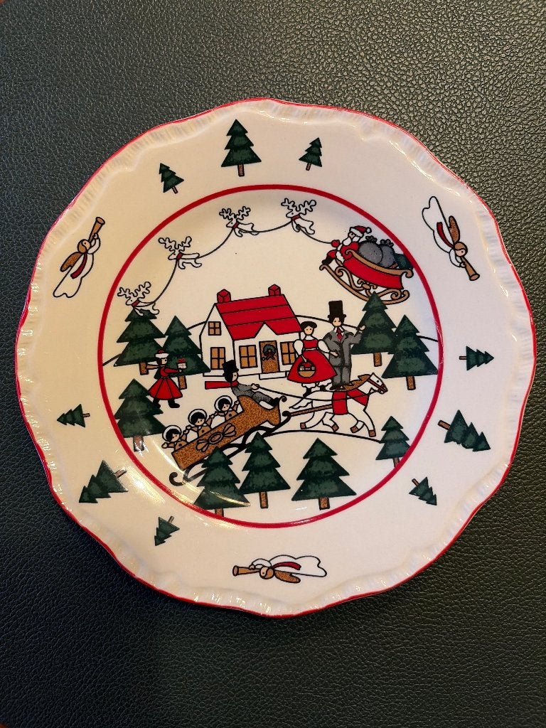 Mason’s Christmas Village 3 bordjes 20cm, Huis en Inrichting, Overige merken, Klassiek, Ophalen of Verzenden, Zo goed als nieuw