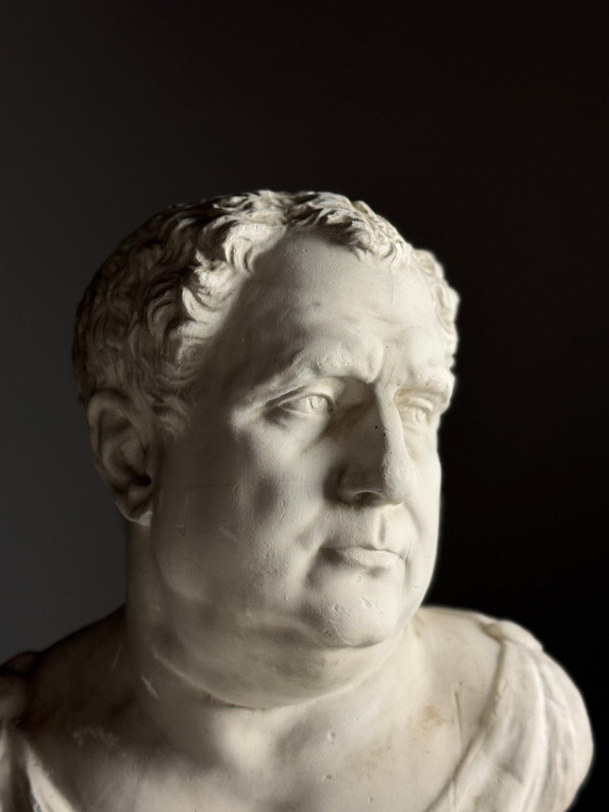 Buste van Vitelius Romeins Gips 20e eeuw, Ophalen, Zo goed als nieuw