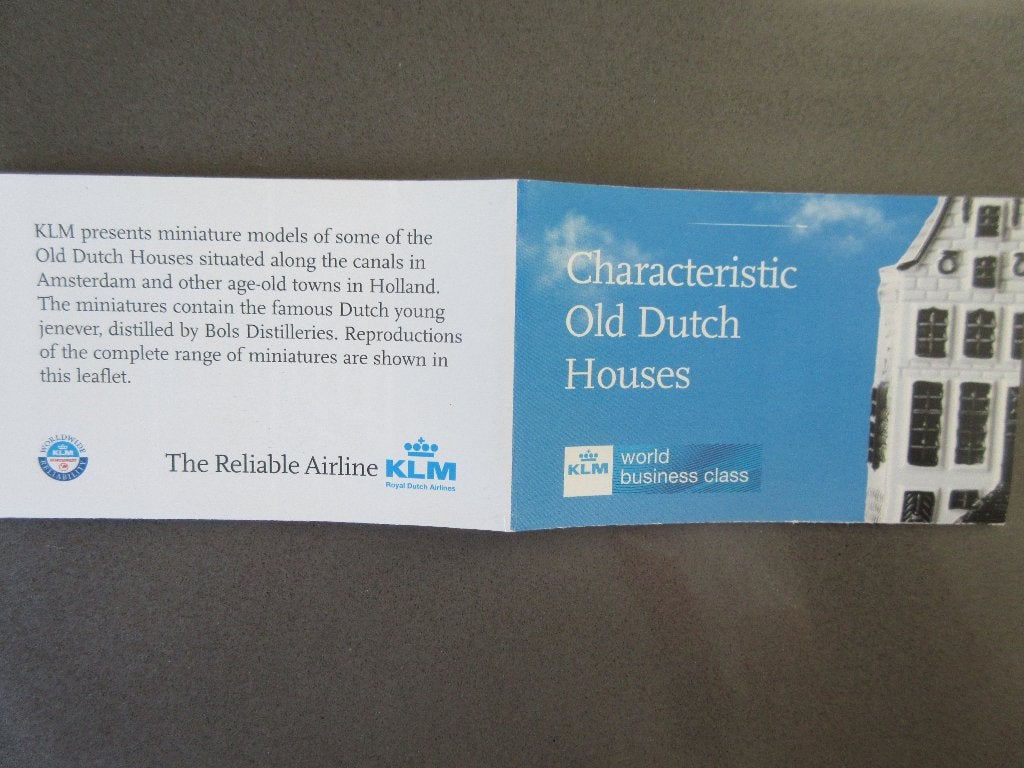 KLM PROCHURE 1e 83 KLM HUISJES, Verzamelen, KLM Huisjes, Verzenden, Zo goed als nieuw, 81 t/m 91