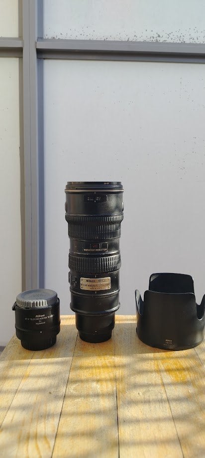Nikkor 70-200mm f/2.8 AF-S teleconverter 2X tc 20EIII, Audio, Tv en Foto, Fotografie | Lenzen en Objectieven, Ophalen, Statiefgondel