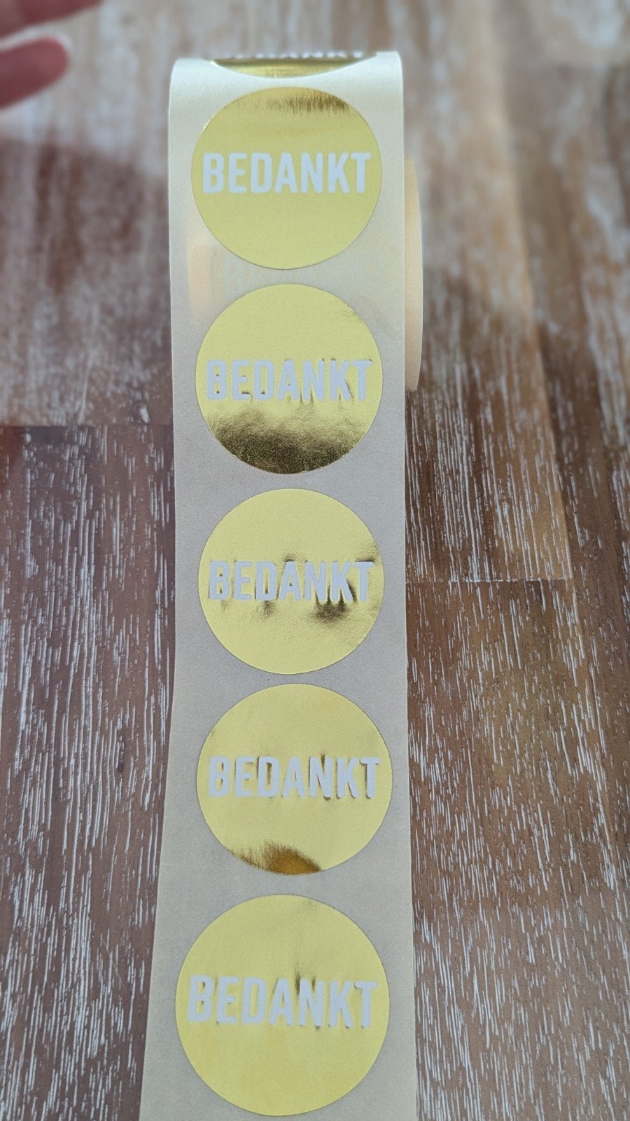 #56 Stickers "bedankt", Ophalen of Verzenden, Nieuw