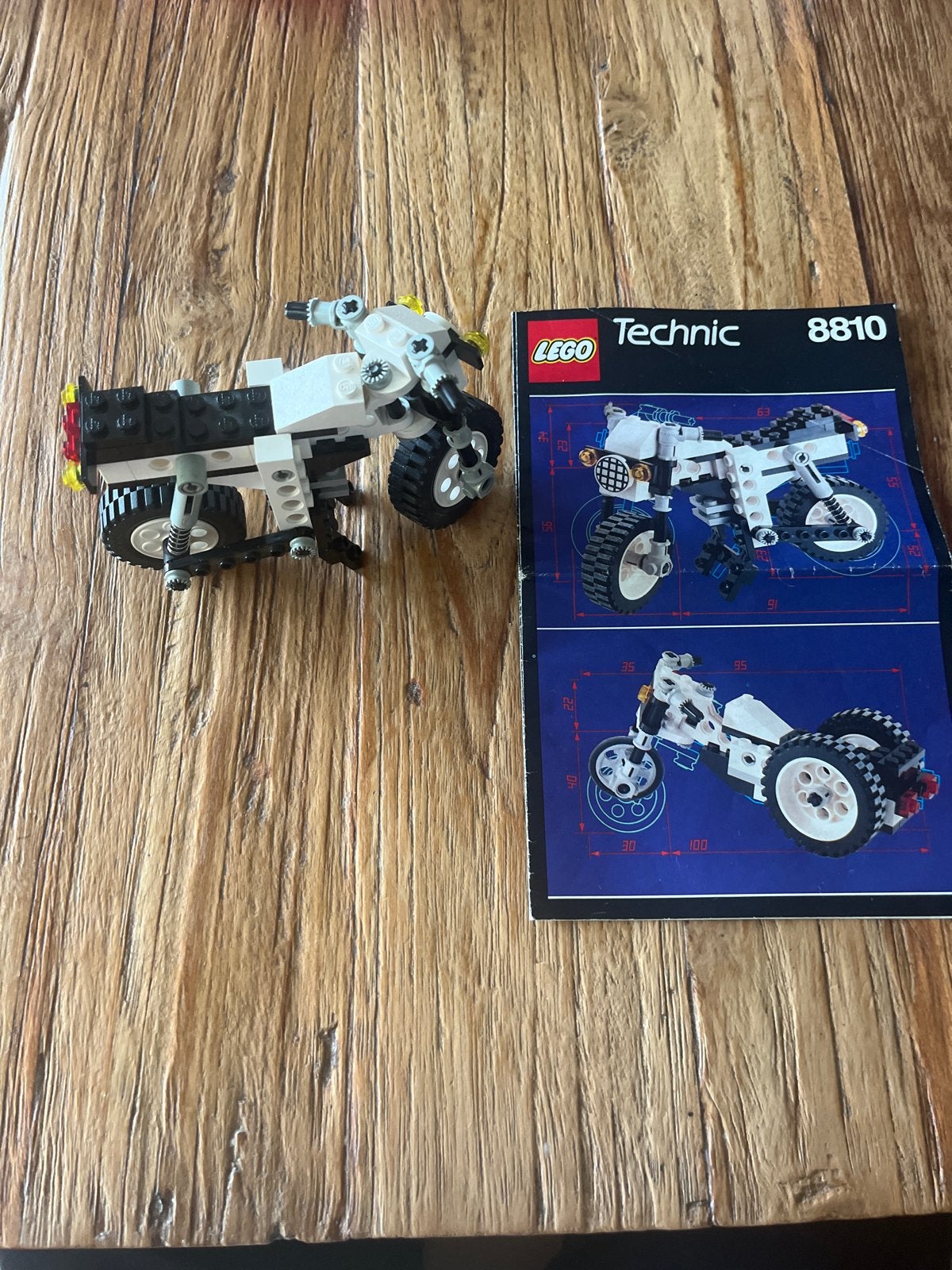 LEGO Technic 8810 Motorfiets met instructieboekje, Gebruikt, Overige thema's, Lego, Ophalen of Verzenden