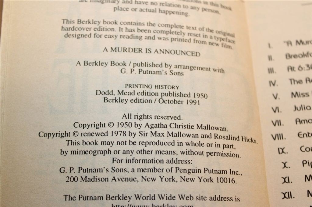 A Murder is Announced — Agatha Christie, Miss Marple 1991, Ophalen of Verzenden, Gelezen