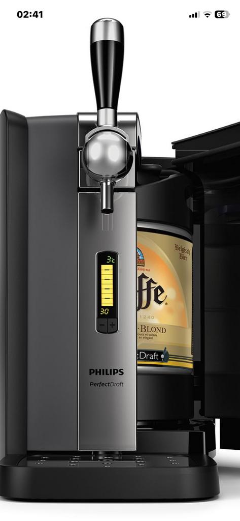 Biertap perfect draft, Witgoed en Apparatuur, Thuistaps, Verzenden, Zo goed als nieuw, Philips