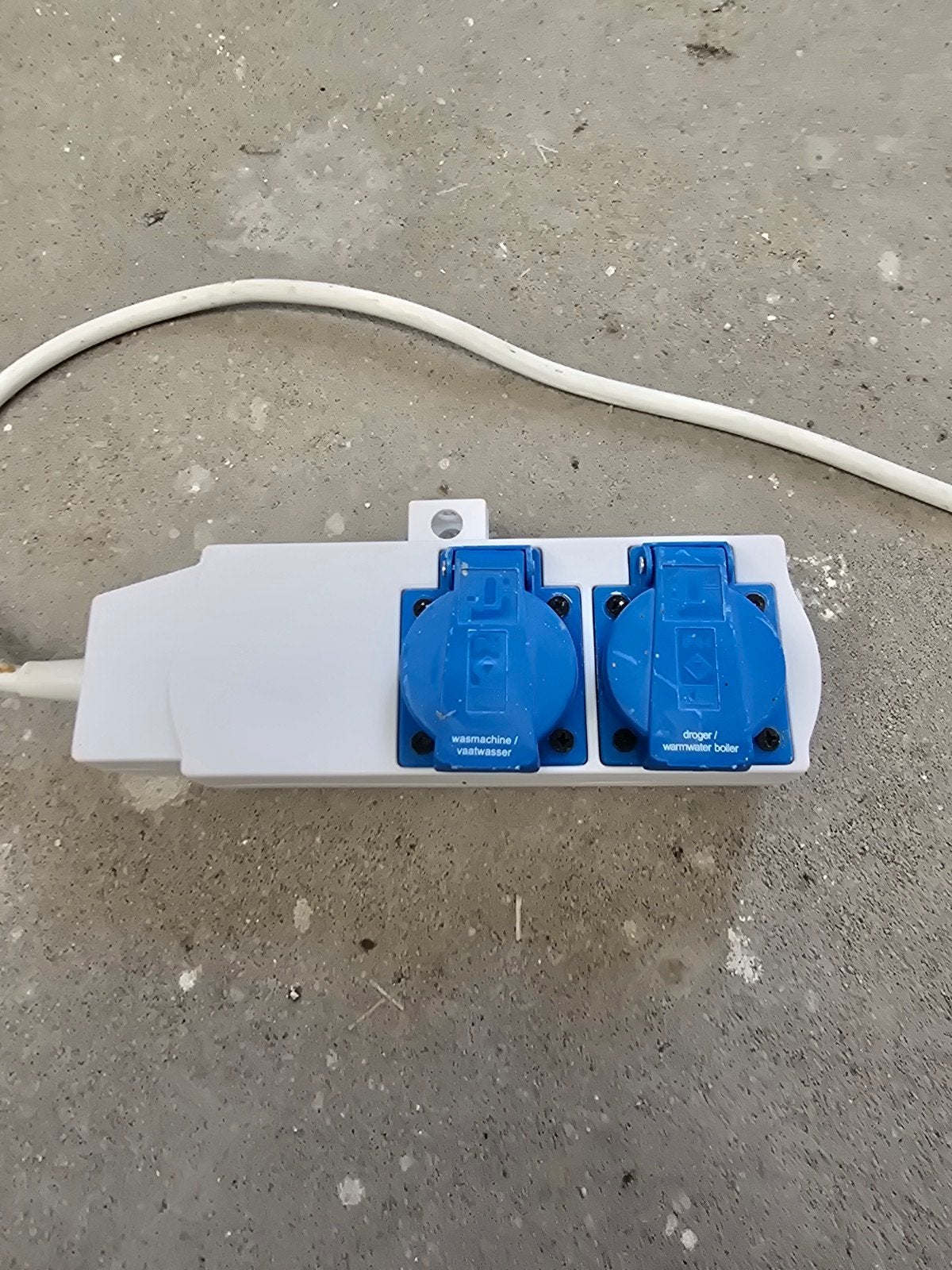 Wasmachine/Droger Y-stekker voor 2 apparaten, Ophalen of Verzenden, Gebruikt