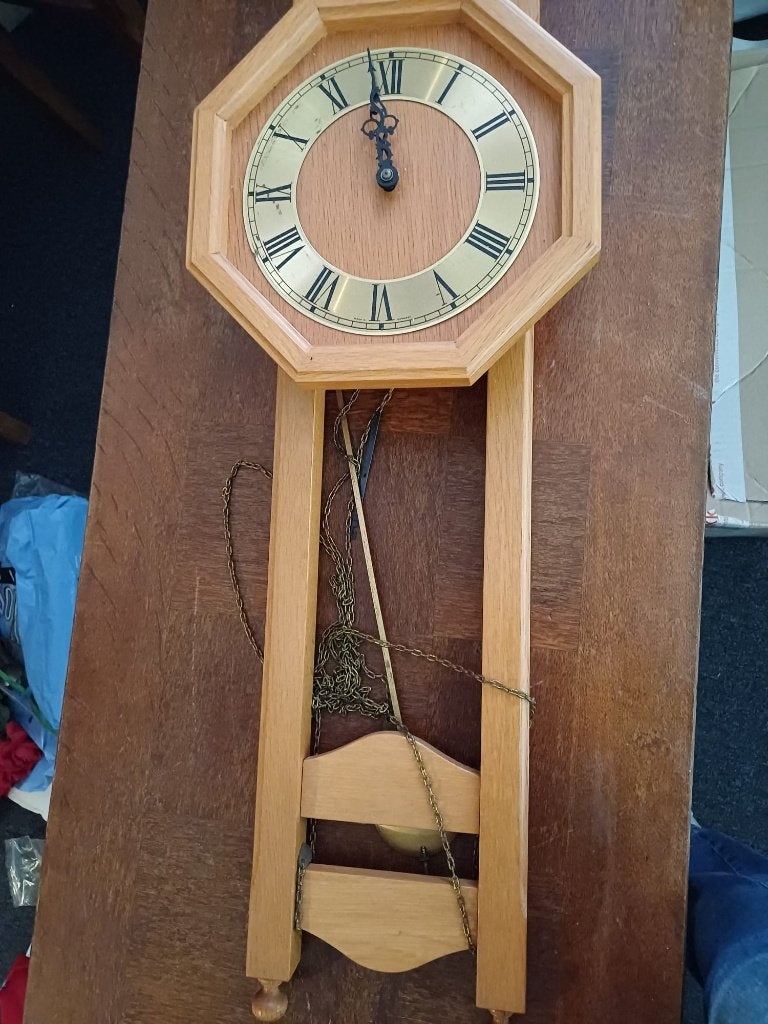 wandklok, Huis en Inrichting, Woonaccessoires | Klokken, Ophalen, Stil uurwerk, Analoog, Wandklok