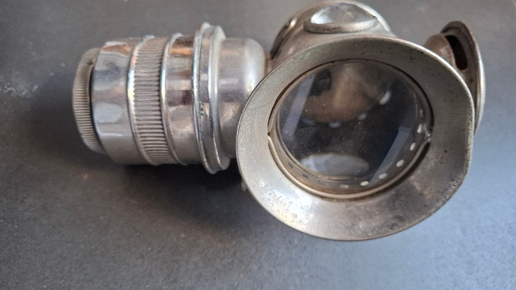 Antieke Belgia carbid fiets motor lamp, Ophalen of Verzenden