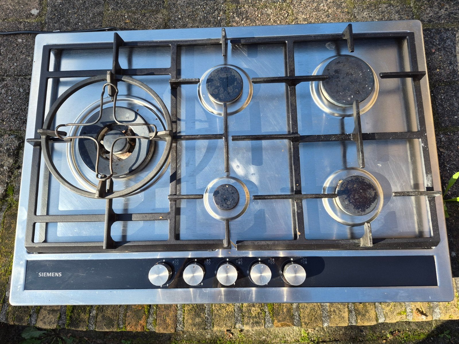 Siemens gasfornuis 76x52 cm - RVS, Ophalen, Gebruikt, Inbouw, Gas