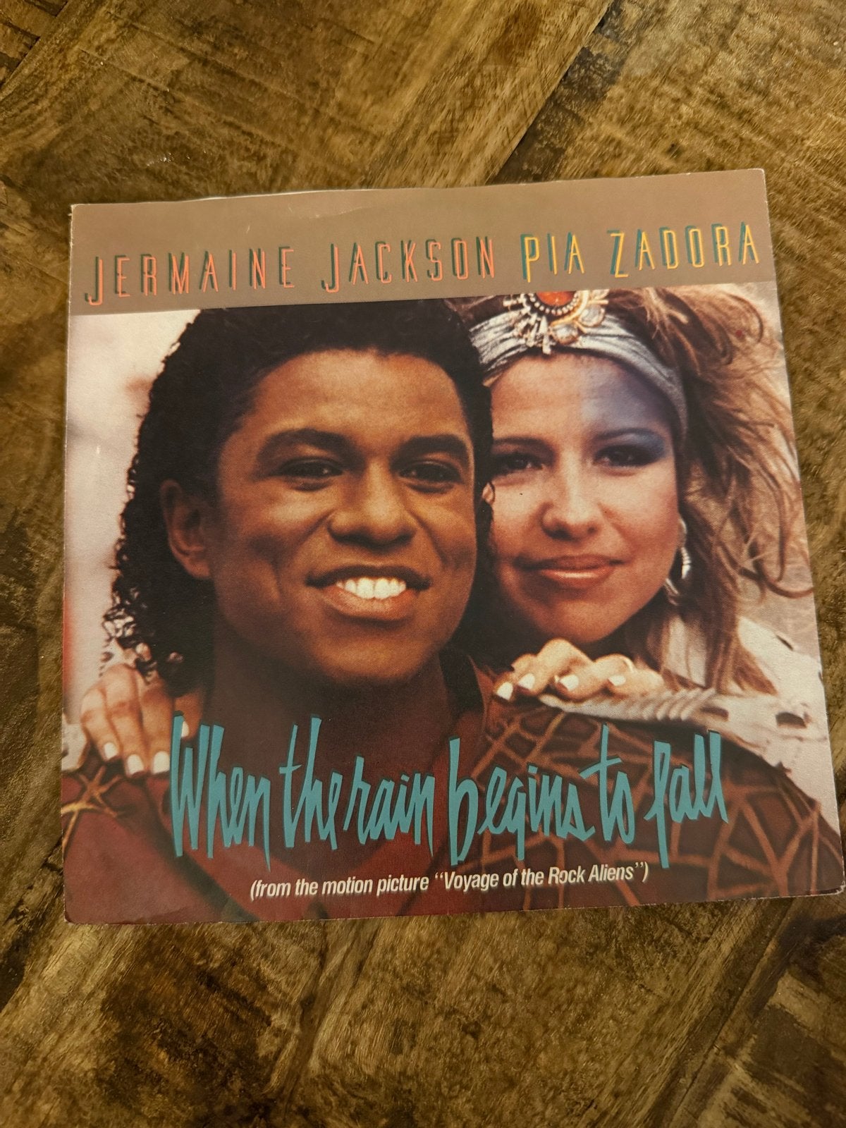 Jermaine Jackson & Pia Zadora - When the Rain Begins to Fall, Gebruikt, 7 inch, Ophalen of Verzenden, Pop