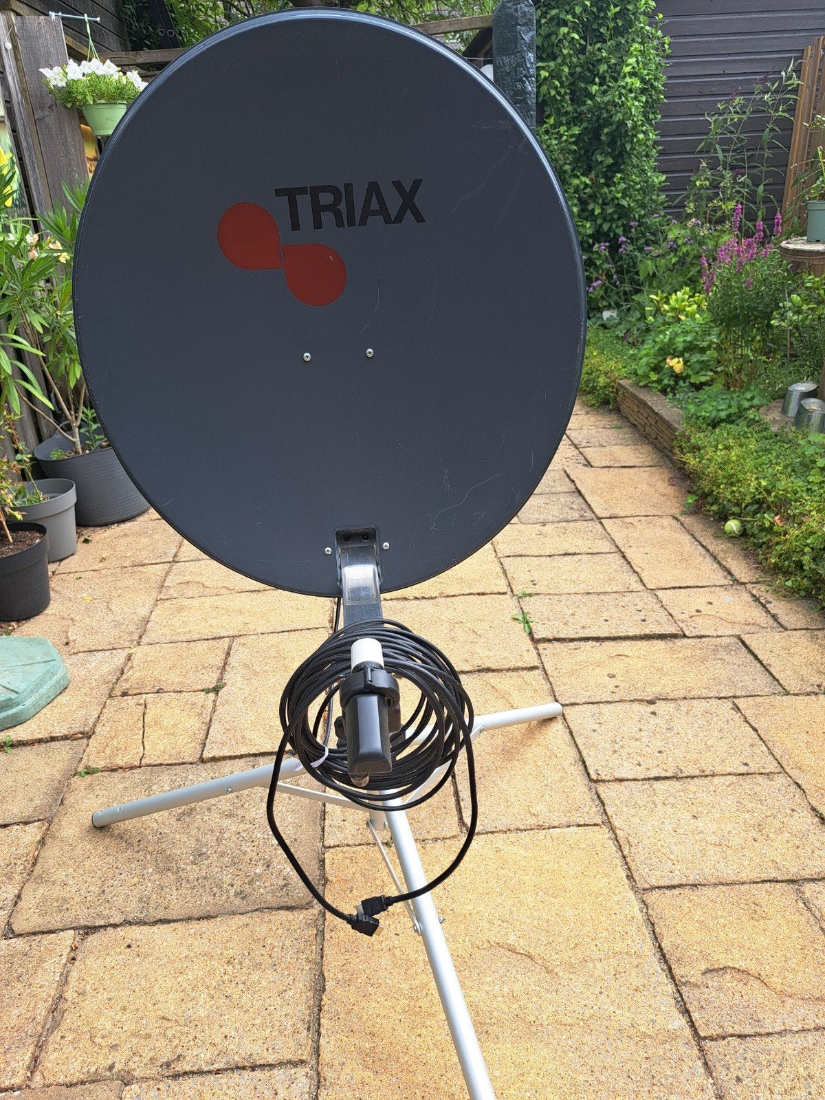 Complete schotelantenne set met ontvanger en satfinder, Ophalen, Gebruikt, (Schotel)antenne, Overige merken