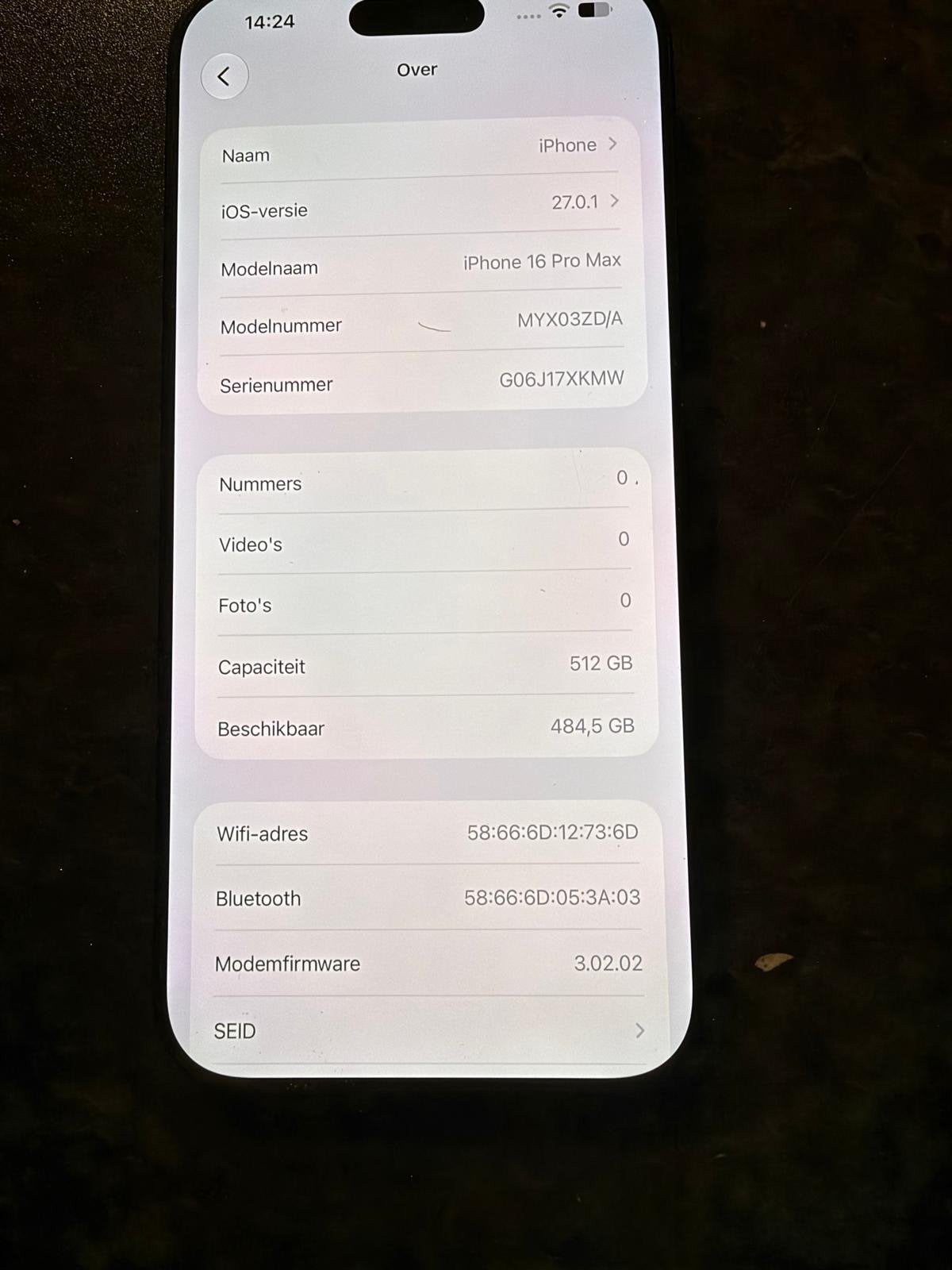 Foto 4 van iPhone 16 Pro Max 512GB - Zo goed als nieuw