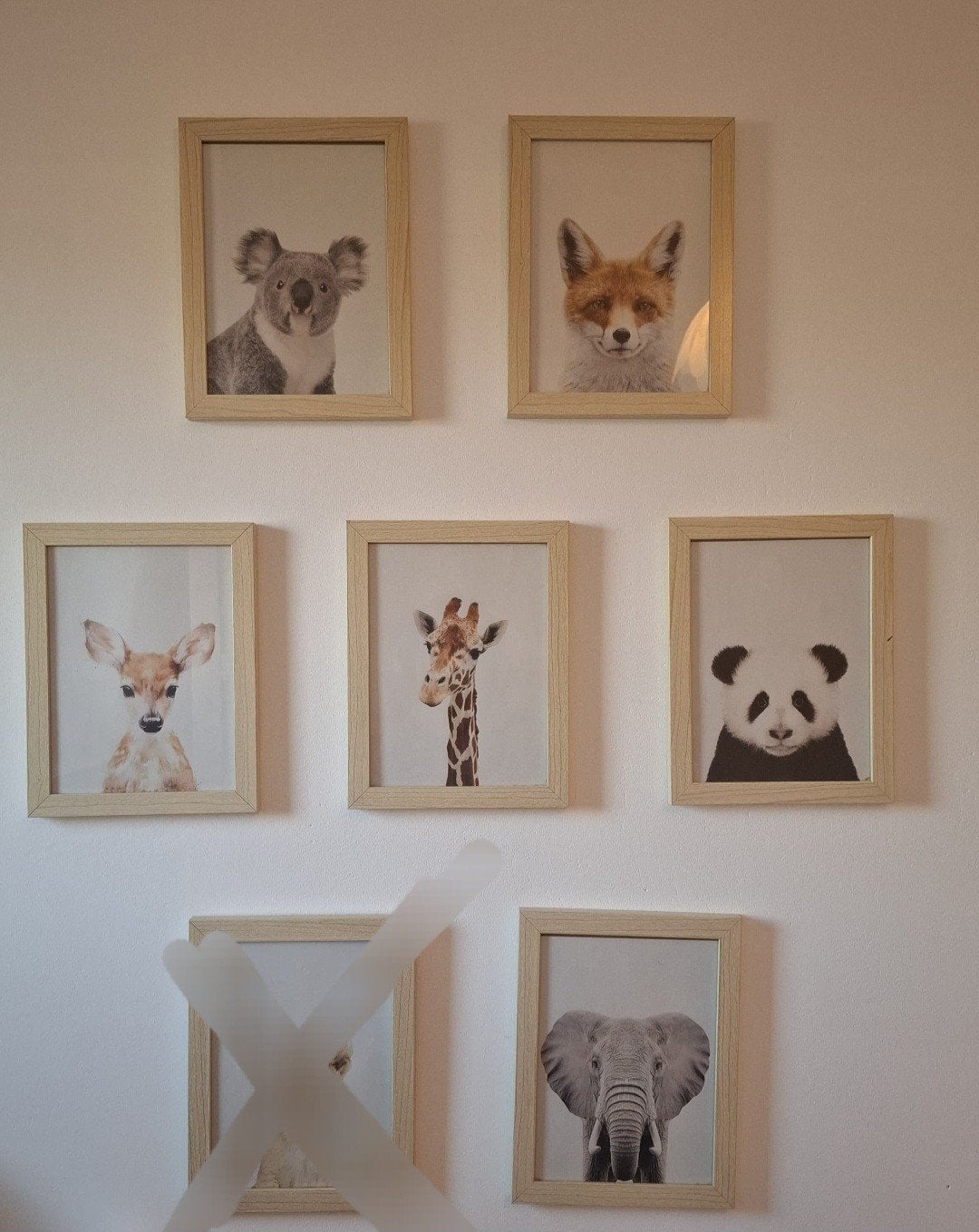 Set van 6 schattige dierenprints voor kinderkamer, Minder dan 50 cm, Ophalen of Verzenden, 5 – 50, Print