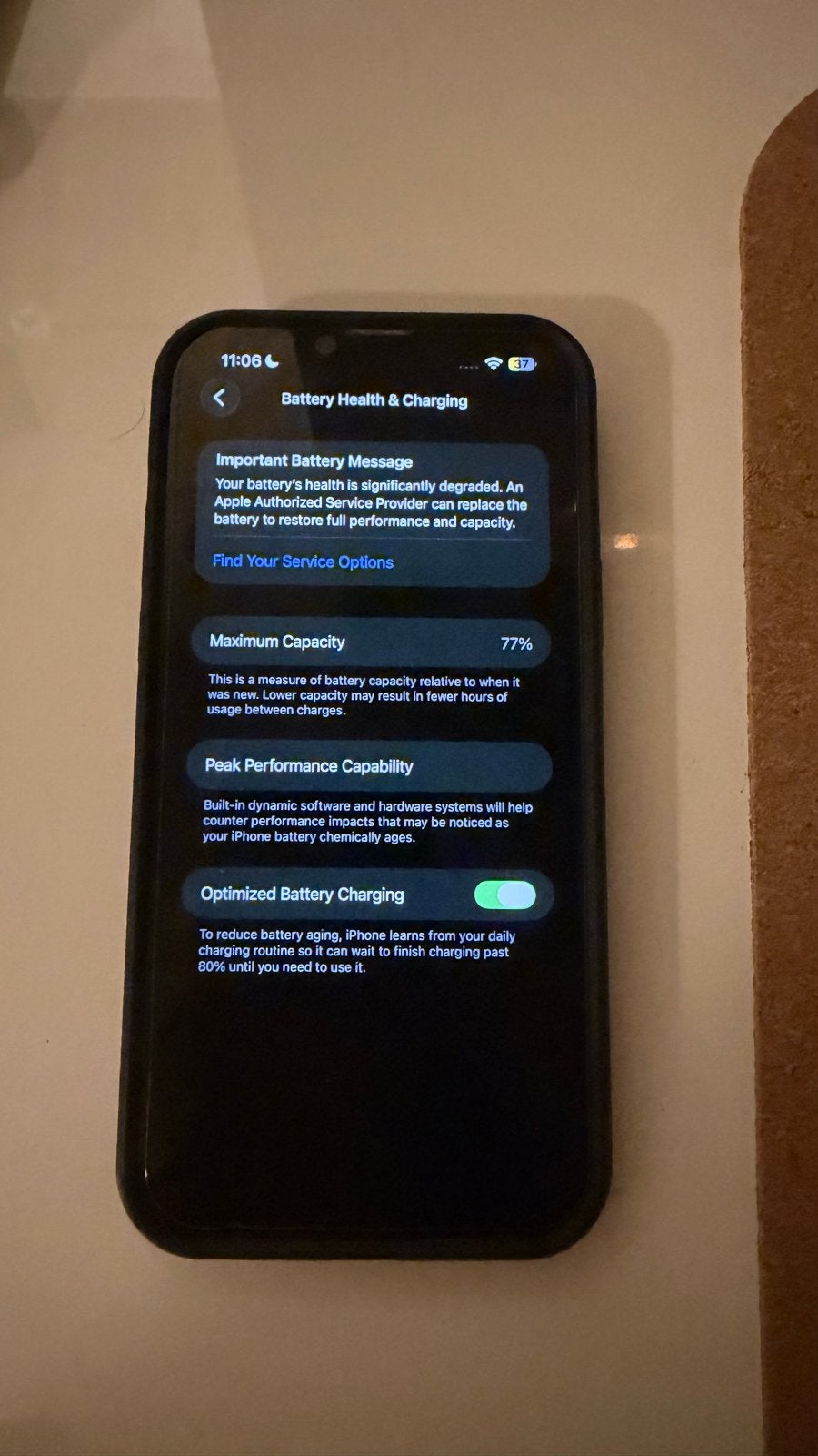 iPhone 13 Pro Max -Zwart, Zwart, 77 %, Ophalen of Verzenden, IPhone 13 Pro Max
