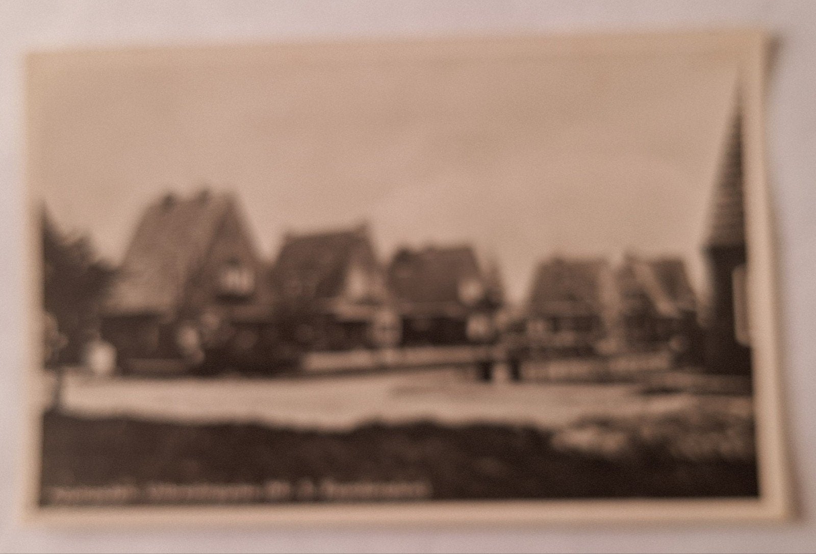 Oude Ansichtkaart: Dorpsgezicht met huizen Appingedam, Ophalen of Verzenden, 1940 tot 1960, Gelopen
