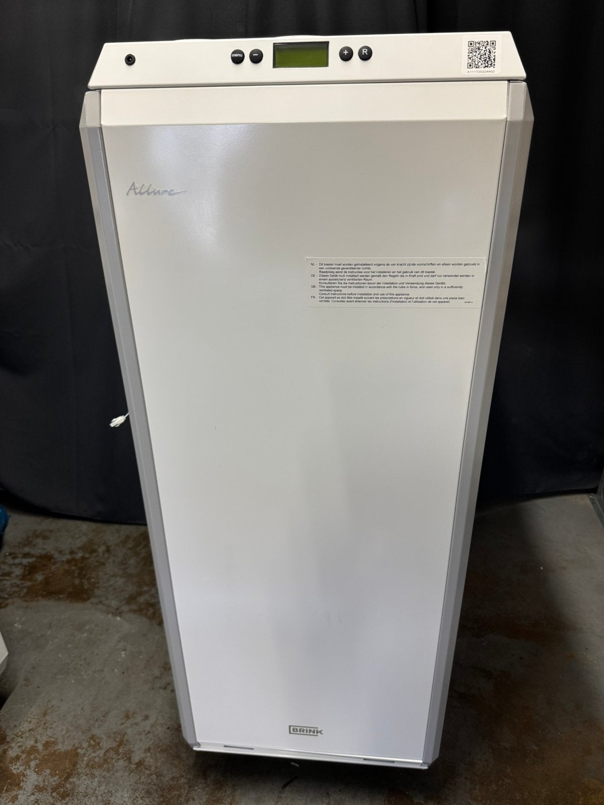 Brink Allure B25 HR V5 Upflow 2100 m3/h BJ 11-2022 (ZGAN), Ophalen, Hoog rendement (Hr), Overige typen, Minder dan 60 cm