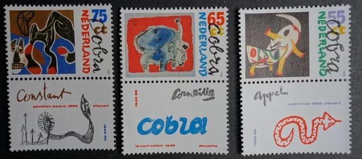 Nederland 1988 - nvph 1408-1410 - kunstbeweging Cobra -abw, Verzenden, Na 1940, Postfris