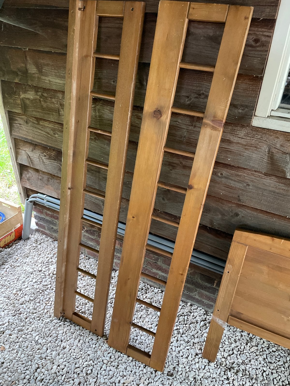 Houten bedframe voor kind!, Huis en Inrichting, Gebruikt, Bruin, Tweepersoons, Ophalen of Verzenden
