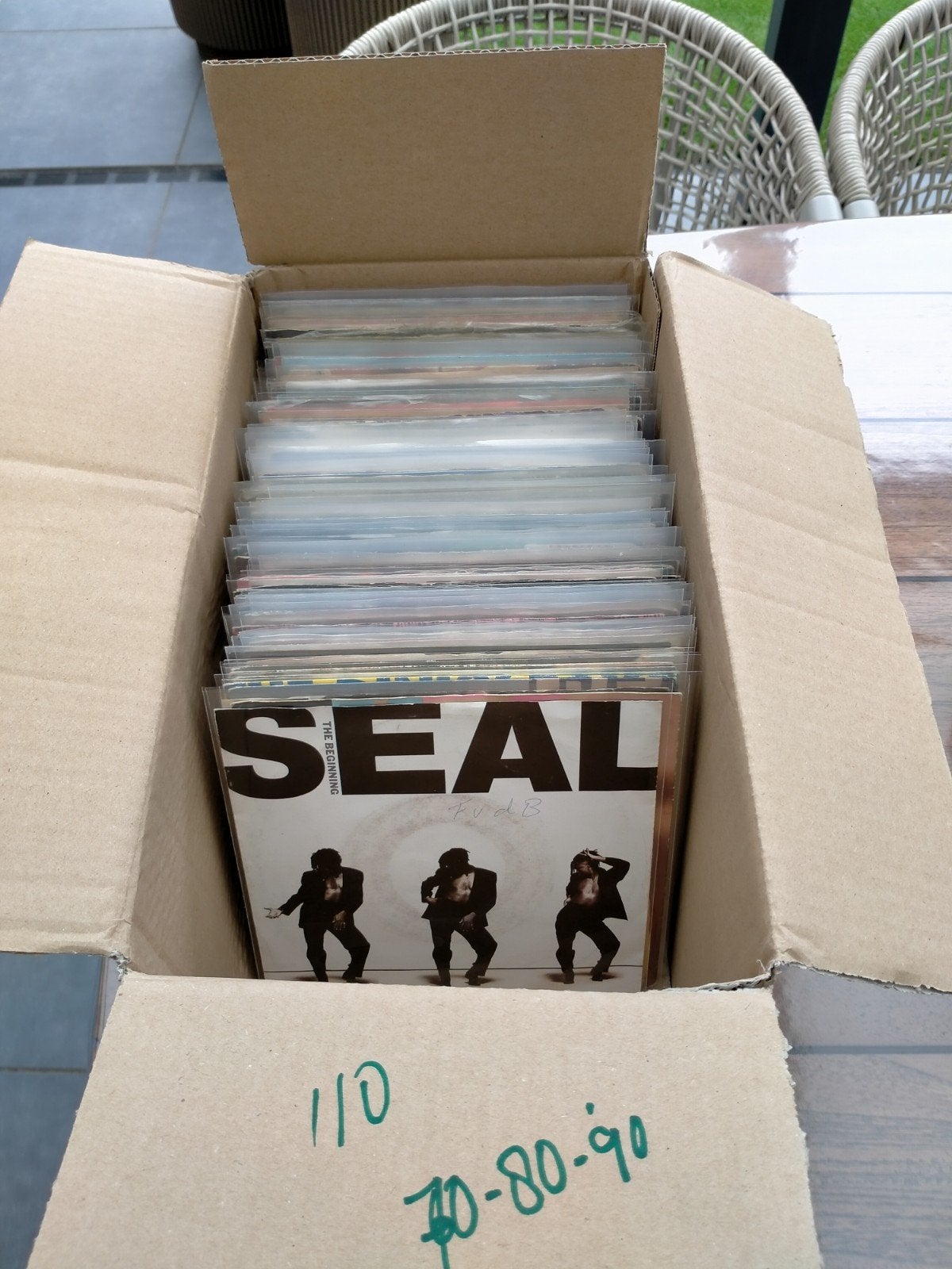 Doos diverse Singels, Ophalen, Gebruikt, 7 inch