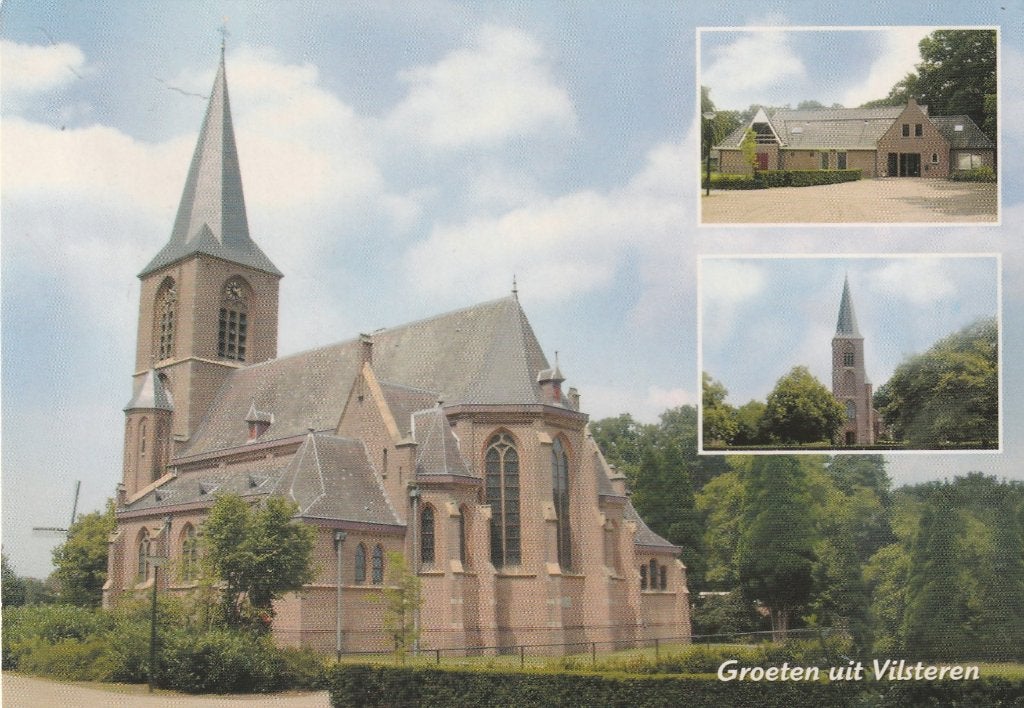 VILSTEREN H. Willibrordus Kerk Groeten, Verzenden, 1980 tot heden, Gelopen, Overijssel