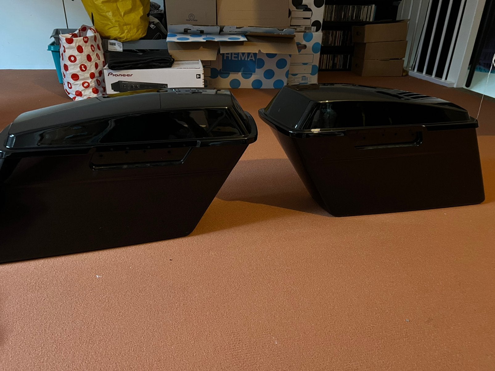 Tk orginele set  hardezij koffers HD touring, Motoren, Ophalen, Zo goed als nieuw
