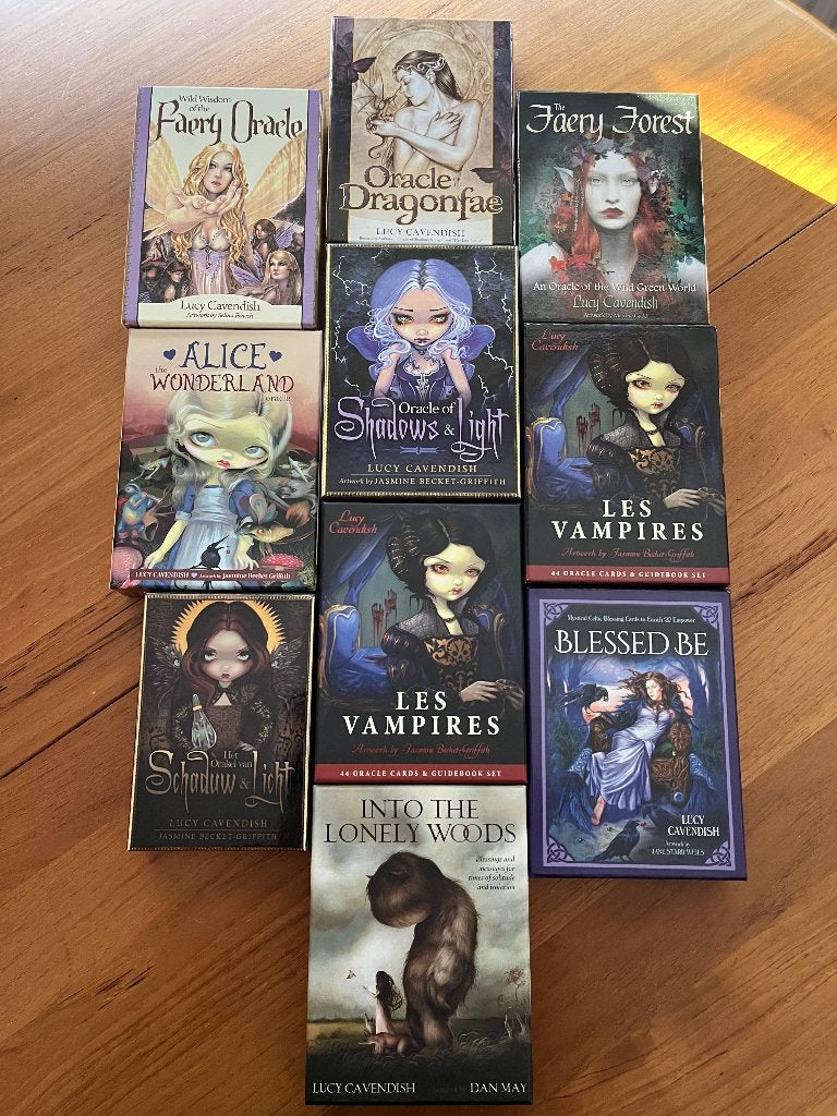 Verzameling Lucy Cavendish orakelkaarten (10 decks) ZGAN, Ophalen, Zo goed als nieuw, Tarot of Kaarten leggen, Overige typen