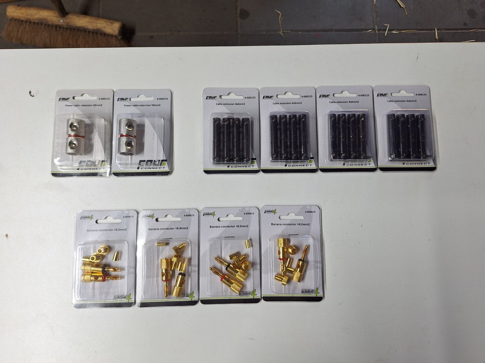 kwaliteits auto audio connectoren voor speakers en subwoofer, Ophalen of Verzenden, Minder dan 2 meter, Overige kabels